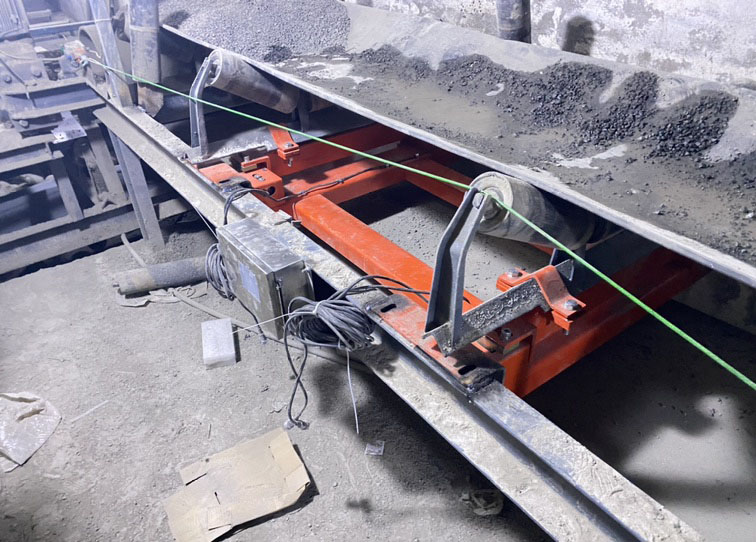 直擊國諾電子皮帶秤在建材企業的施工現場，每一臺都經得起檢驗！